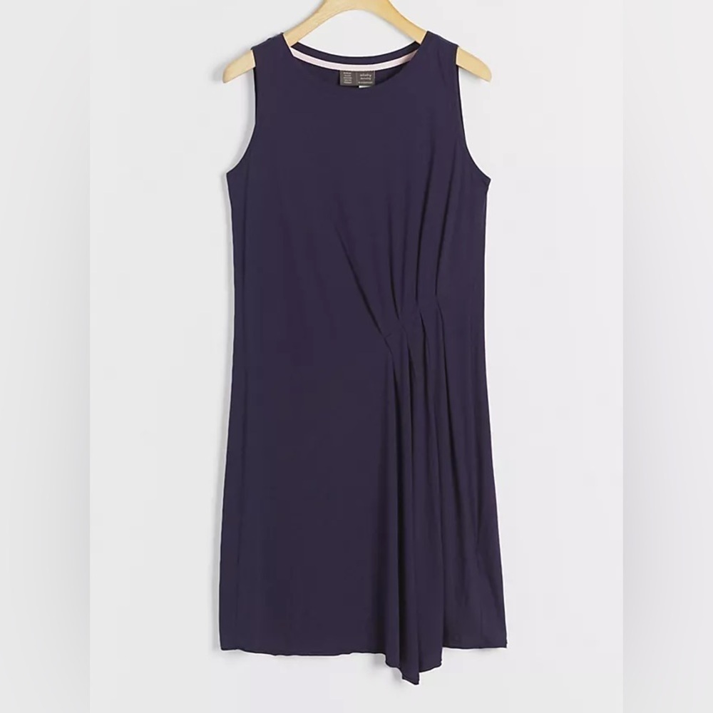 Saturday Sunday Anthropologie Women XS Navy Sleeveless Nellie Pleated Tee Dress
